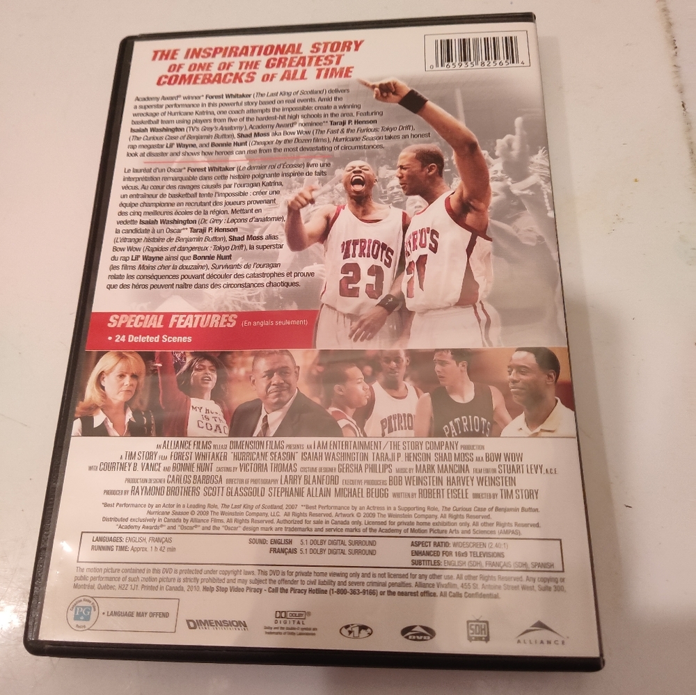 DVD sale...3 for $15... Hurricane season movie - Picture 2 of 3